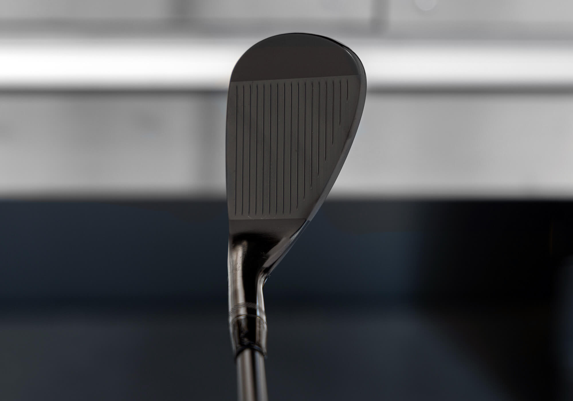 Address View of Vokey SM10 Black Vapor Wedge