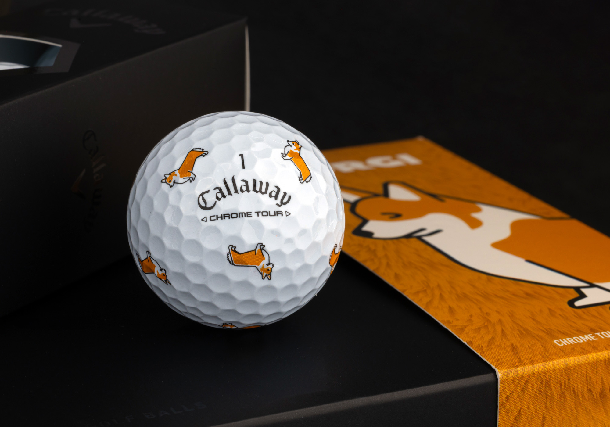 Corgi-themed Golf Ball