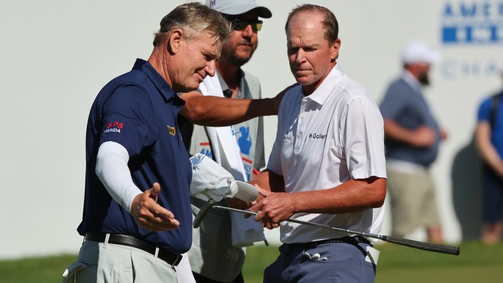 Ernie Els hints that 2025 AmFam will be a team event