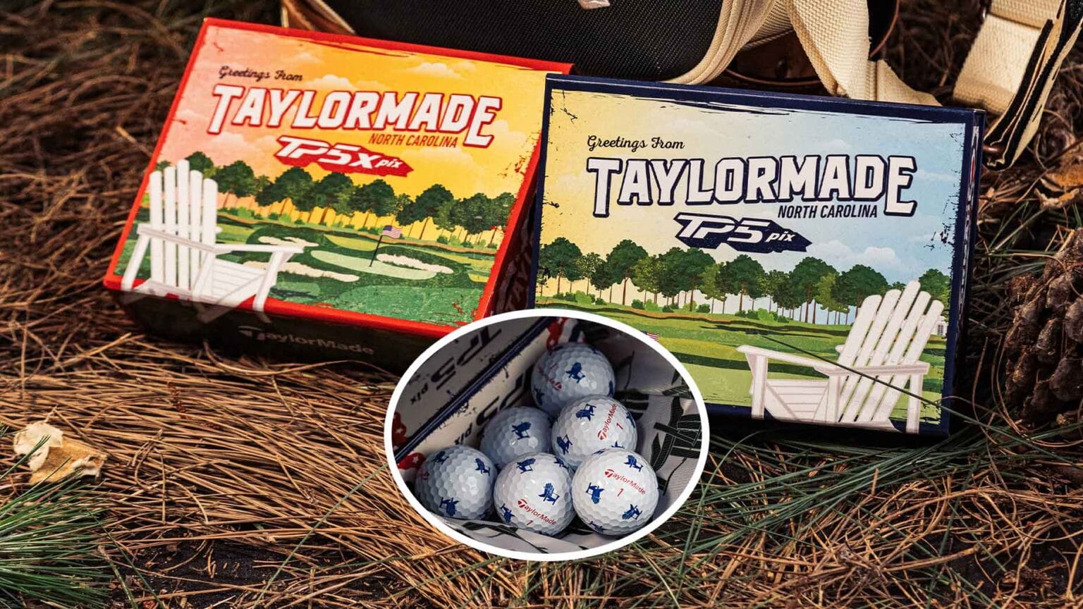 Explore TaylorMade’s lineup of Pinehurst-inspired TP5 Pix golf balls