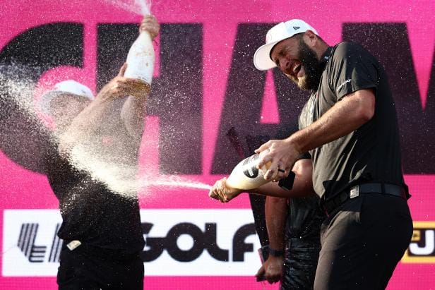 Jon Rahm’s emotional victory at the LIV event after awkward drama on the final hole ends drought of 15 months.