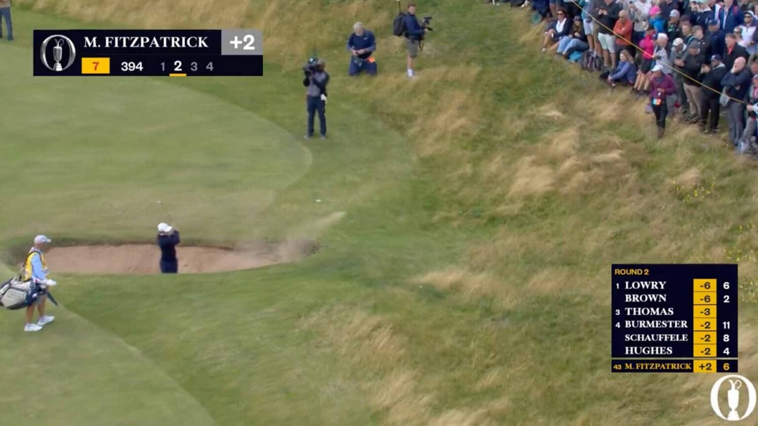 Professional golfer intentionally plays into rough at Open Championship