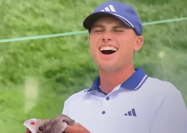 Ludvig Aberg dismisses nose bleed incident at BMW, quickly follows up with birdie and earns spot on first-team All-Grit.