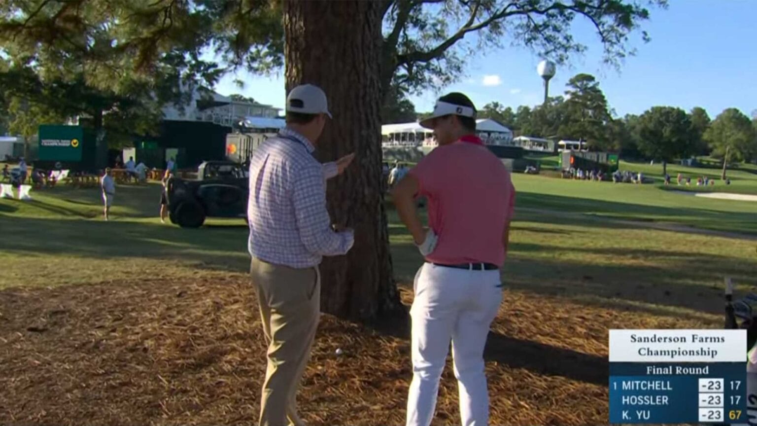 Leader refused free drop on 72nd hole following unusual debate about TIO rules