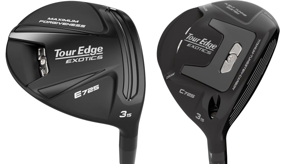 Exotics E725, C725 fairway woods by Tour Edge