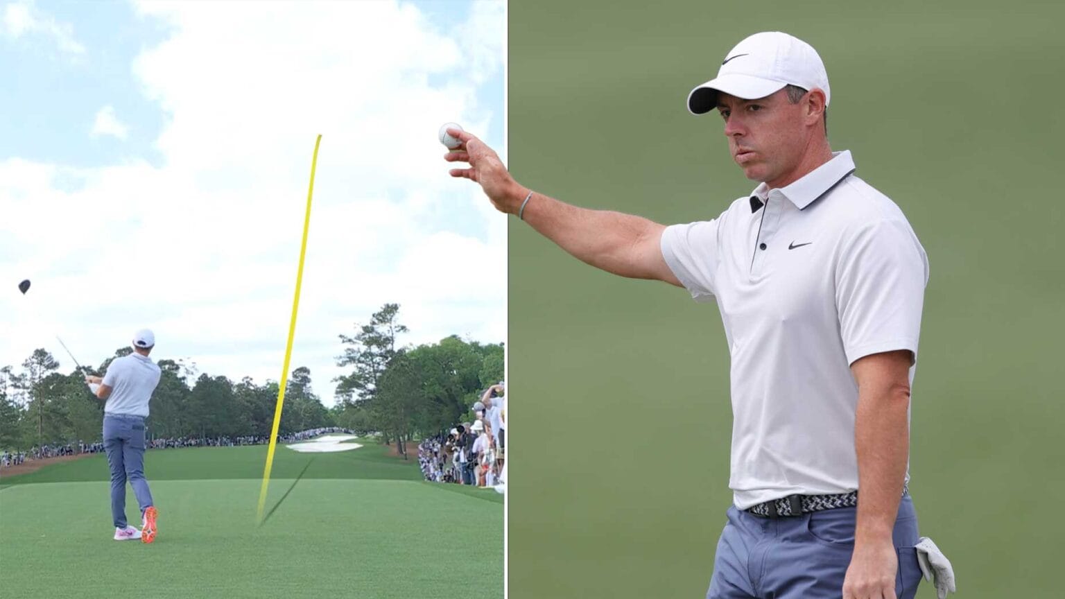 Rory McIlroy seizes Masters lead with two massive drives and an eagle chip-in