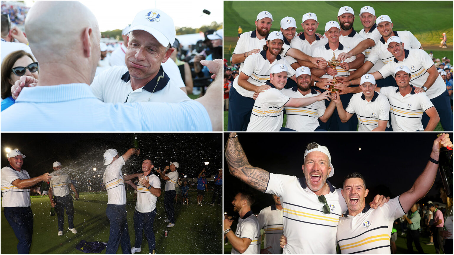 Photos: Team Europe Commemorates Ryder Cup Triumph at Bethpage Black