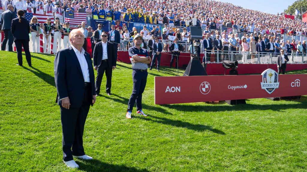 President Donald Trump Attends Ryder Cup Event