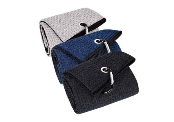 LUSTEMBER 3-Pack Golf Towels