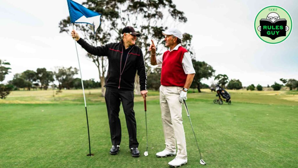 Rules Guy: A Long Bomber’s Shot Strikes the Flagstick We Removed—What’s the Next Step?