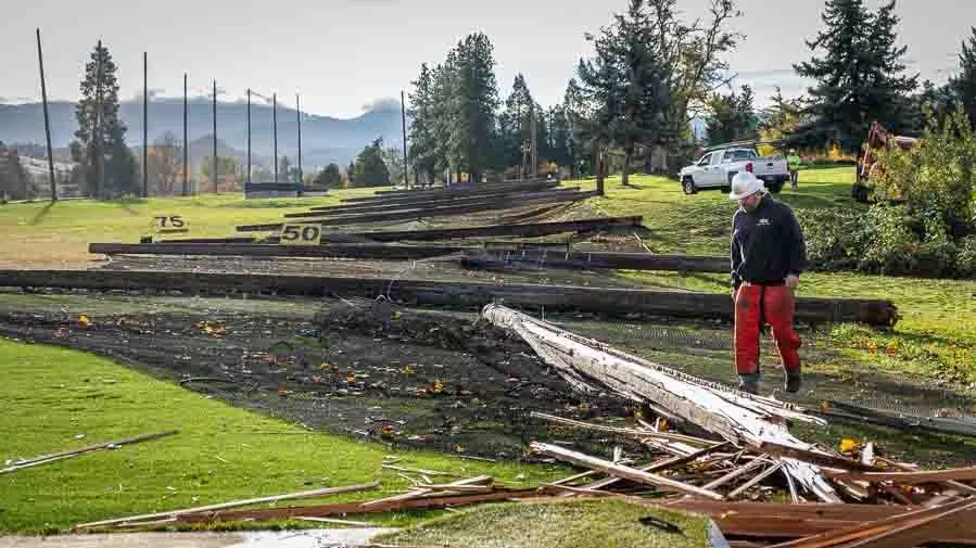 Severe Storm Causes Damage to Oak Knoll Golf Course Driving Range in Oregon, But Course Reopens