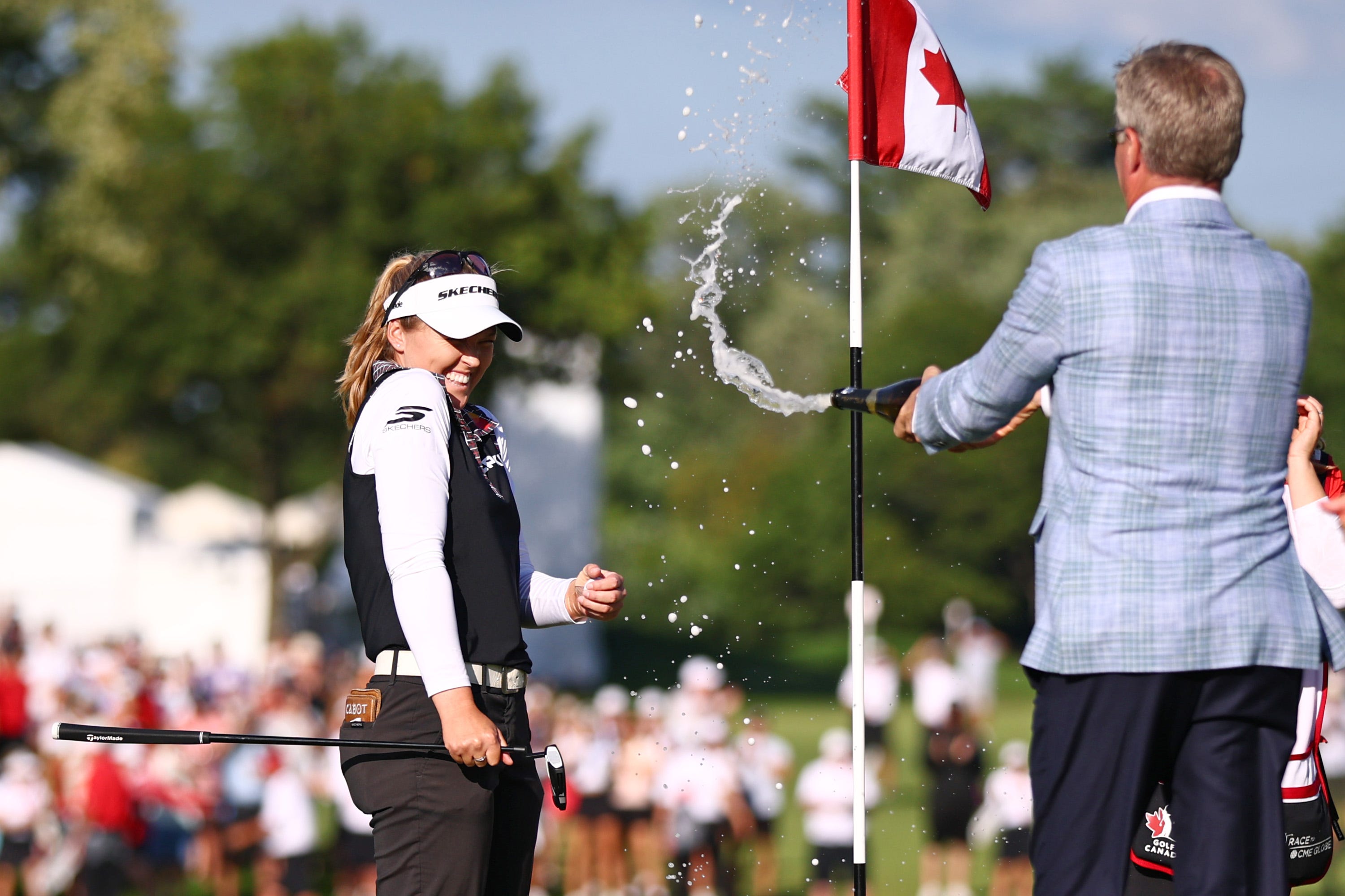 Brooke Henderson Celebrates