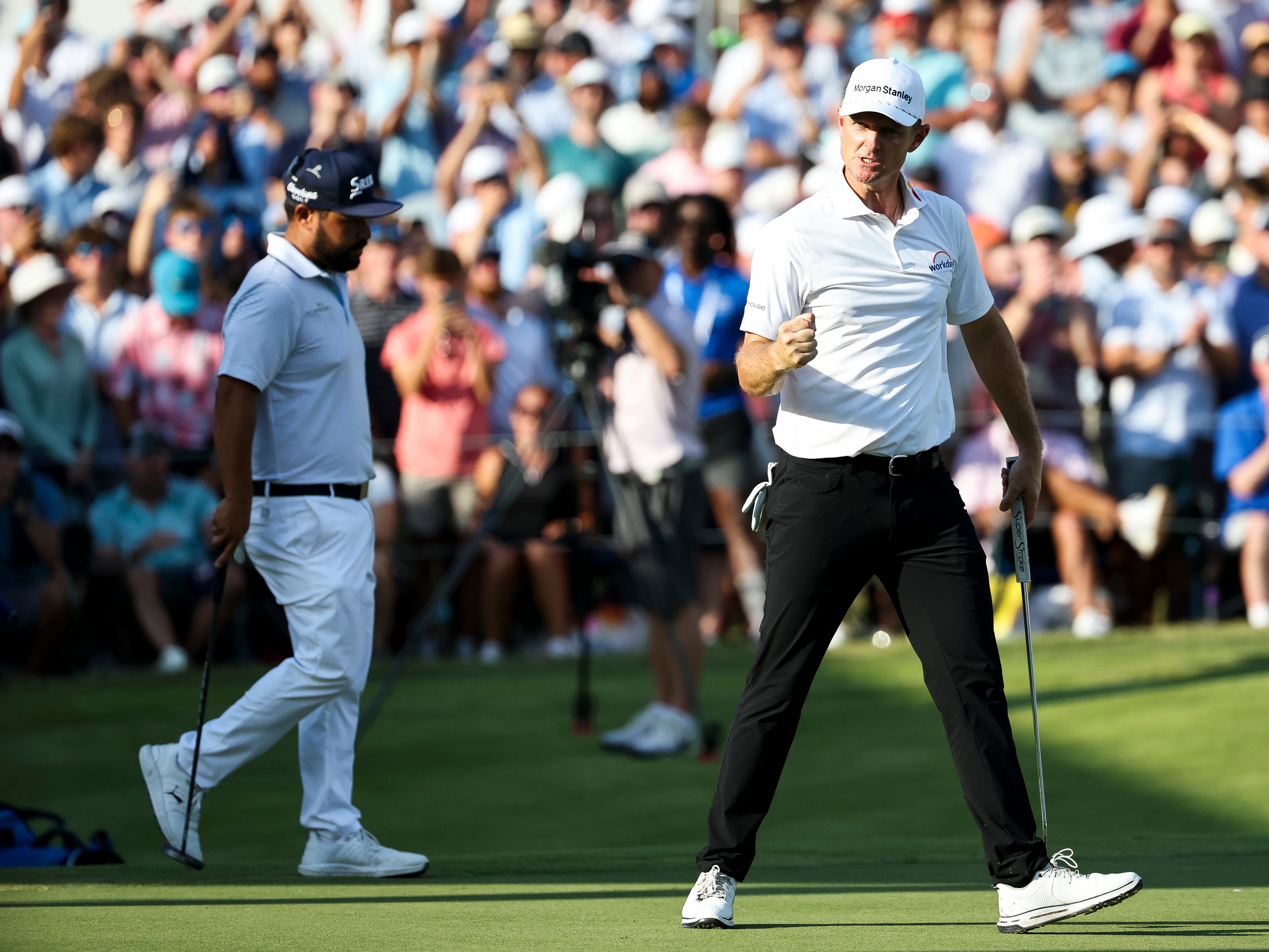 Justin Rose Celebrates at FedEx St. Jude
