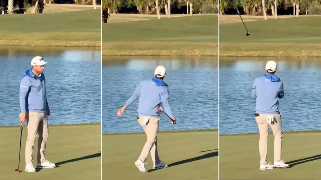 Pro Golfer Launches Putter into Lake During Viral Q-School Moment