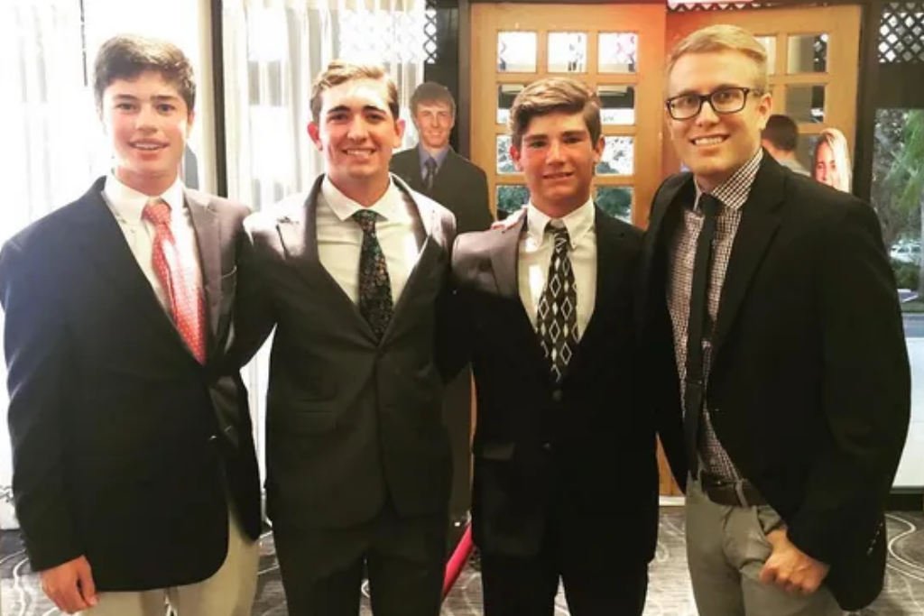 Brentley Romine with Golf Players