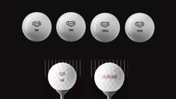 Close-Up of Underground Golf Ball